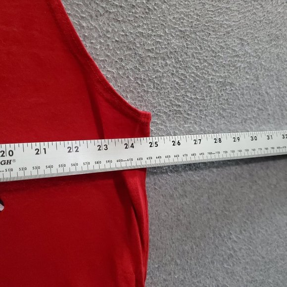 American Rider Men Shirt Tank‎ Top XL Red USA Motorcycle Powered by Freedom - Picture 4 of 6